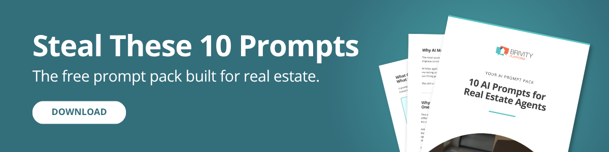 Download 10 AI Prompts Brivity AI The Brivity 10 Prompts Guide for using AI in real estate